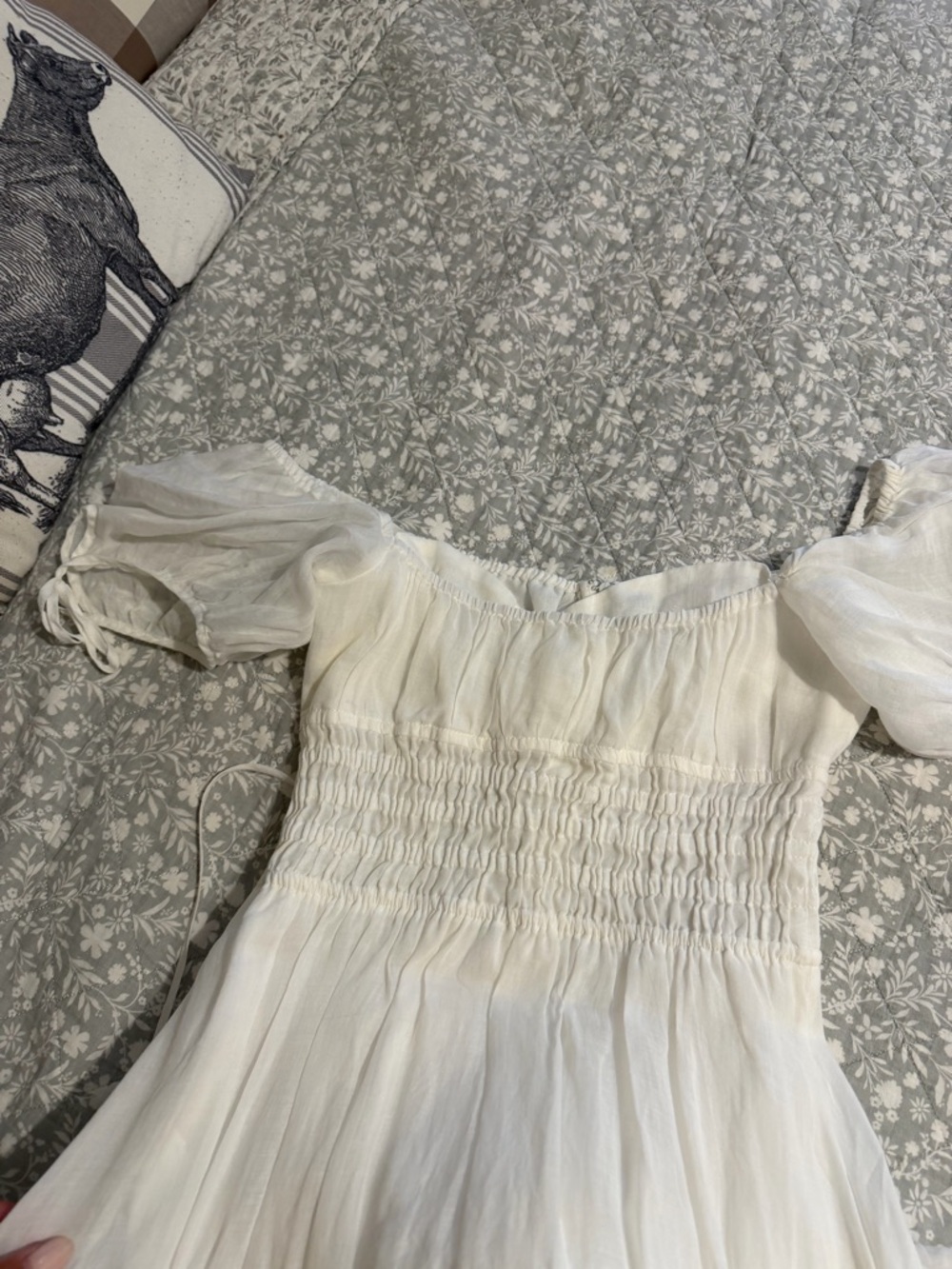 NICHOLAS midi dress linen